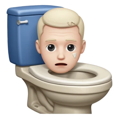 Random guys head sticking out of a toilet sticker