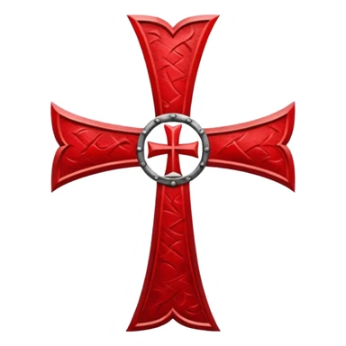 the red patea cross of the knights templar sticker
