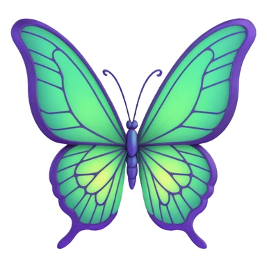 Add a glowing outline around the butterfly's wings, keeping the luminous #c0ff53 green, glowing highlights, magical particles, dreamy aura, fine elegant vein patterns, layered textures, ornamental details, and transparent background in a 3D cartoon, digital fantasy art style. sticker