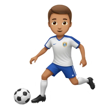 maak een manneke dat voetbalt sticker