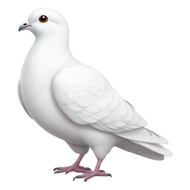 White pigeon  sticker
