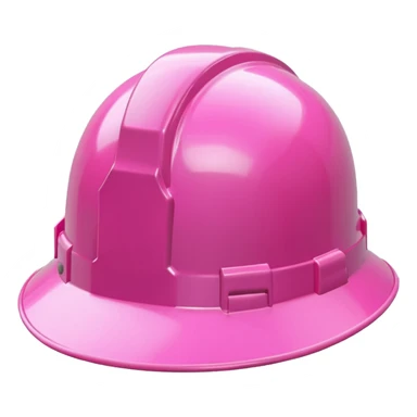 pink hard hat sticker
