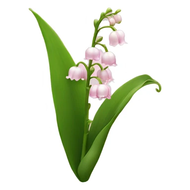 light pink lily of the valley  sticker
