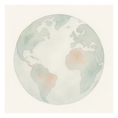 earth globe sticker