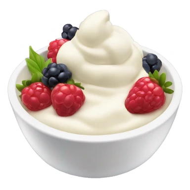 Yougurt bowl with berries on top sticker