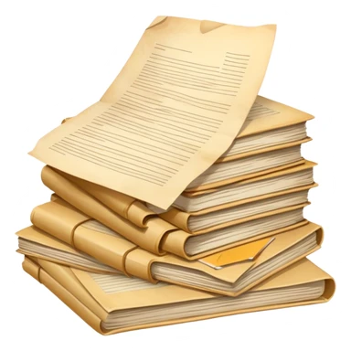 Pile of documents  sticker