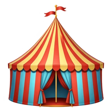 Circus tent sticker