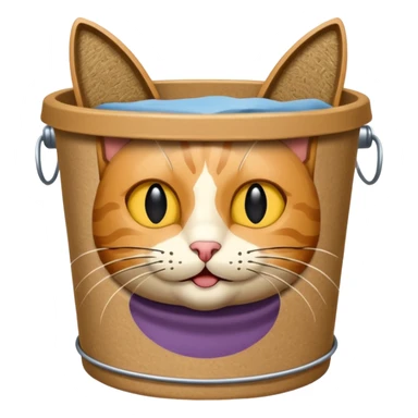 Cat Scratcher bucket  sticker