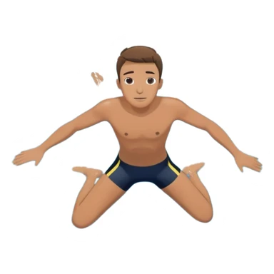 inexperienced but CONFIDENT person diving into a pool of divers, with a pool named confidence  sticker