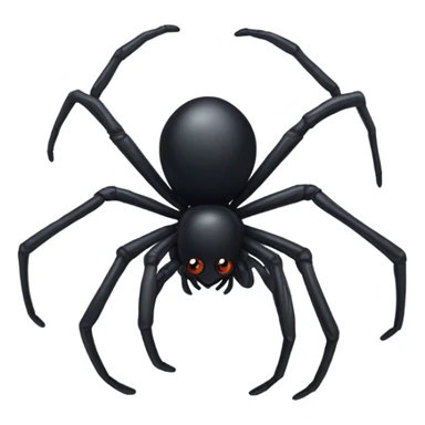 black bow spider sticker