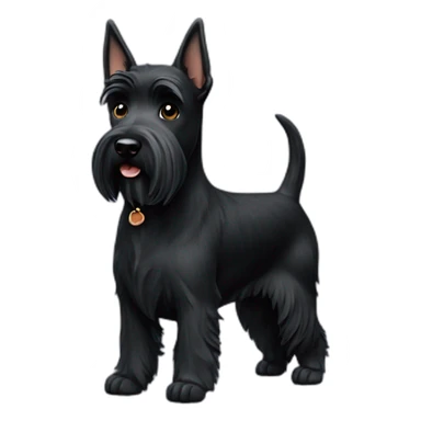 scottish-terrier-dog-black-walking sticker