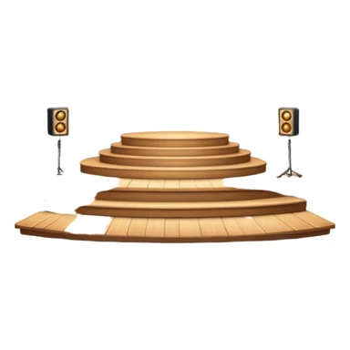 stage for concert sticker