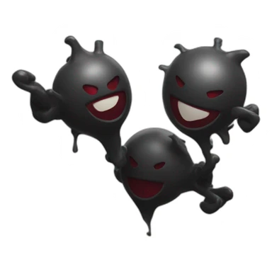 coeur noir exploser sticker