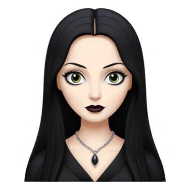 morticia addams sticker