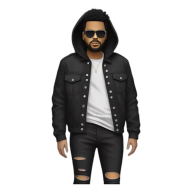 the weeknd concert outfit in leg 2 sticker
