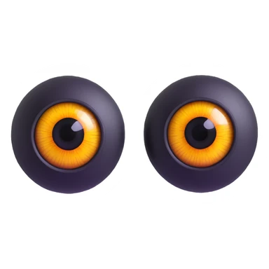 realistic 3D eyes with detailed iris sticker