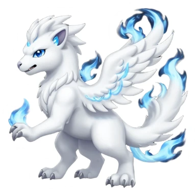 Absol-Reshiram-Fusion (full body) sticker