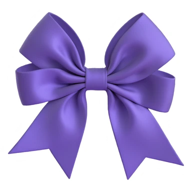 elegant satin hair bow sticker