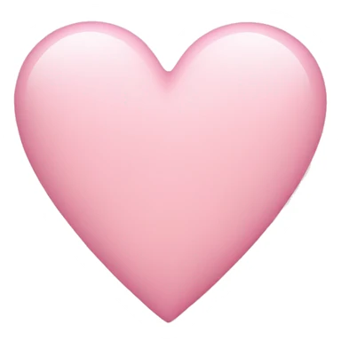 light pink heart sticker