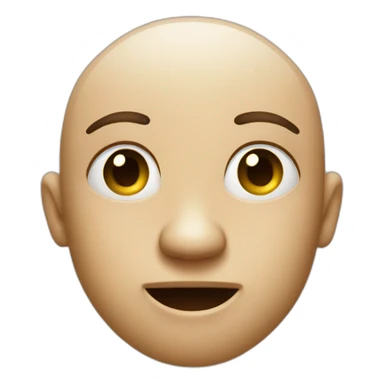 face with one finger on the nose sticker