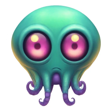 Alien Monster A friendly-looking, tentacled space creature with two eyes. Most major platforms style their design after aliens in classic arcade games sticker