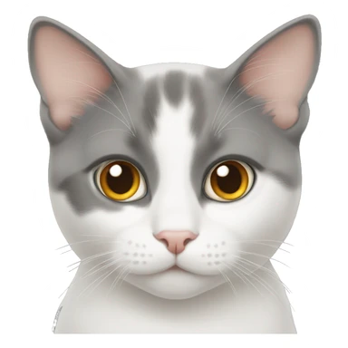 cat with heterochromia  sticker