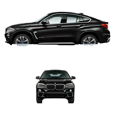 Black new BMW x6 sticker
