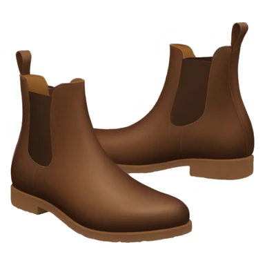 brown chelsea boots sticker
