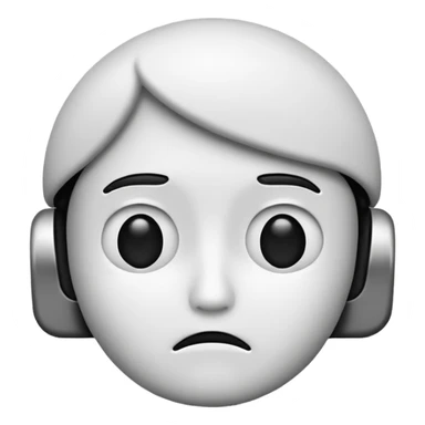 🤔 this emoji convert to text black and white sticker