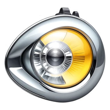 A car headlight sticker