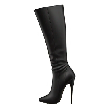 black stiletto knee high heel boots sticker