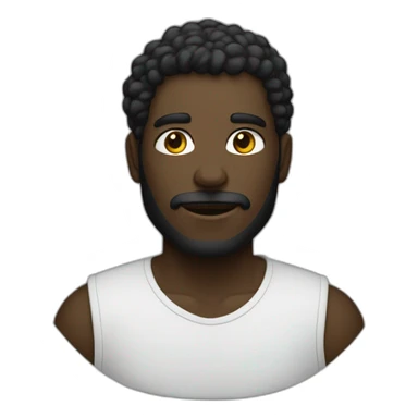 homme noir qui récupère du coton sticker