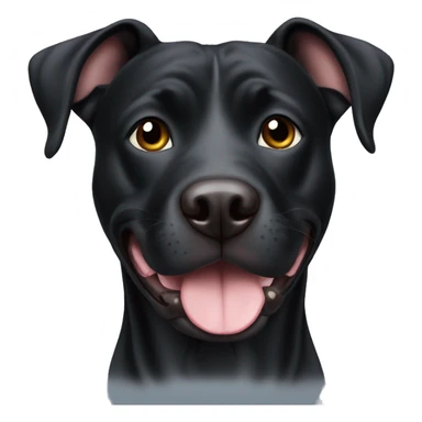 Black lab pitbull mix sticker