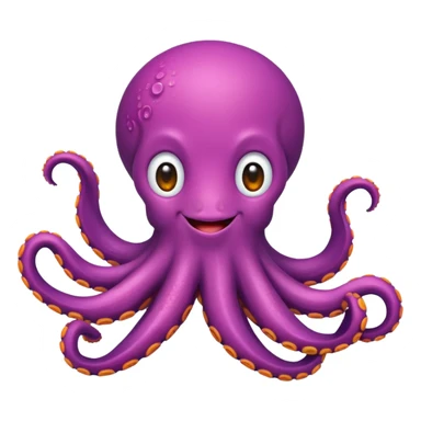 simple cute octopus sticker