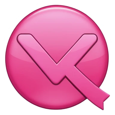 Pink Checkmark sticker
