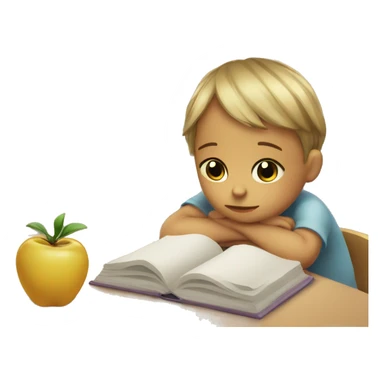 nursery school and sad child sticker