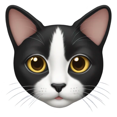 Female tuxedo cat sticker