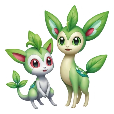 Meloetta-Celebi-Shaymin-Pokémon-Fakémon-creature sticker