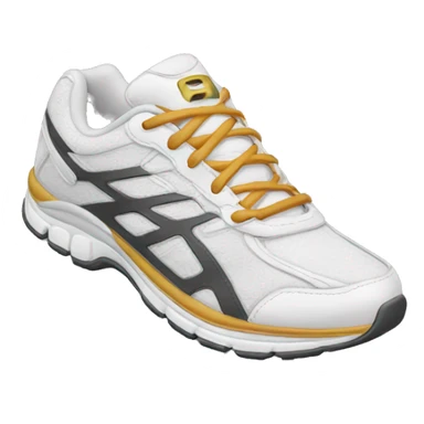 running shoe + ground sticker