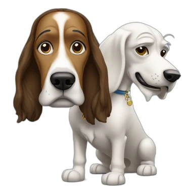 Snoop dog with à dog sticker