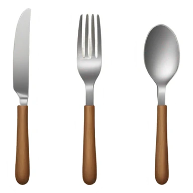 Wooden handle Cutlery sticker