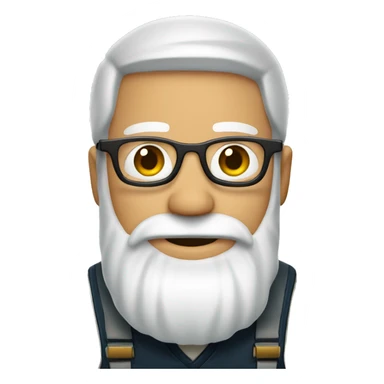 Guy, white beard fishing 🎣 sticker