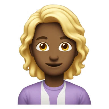 Light purple heat emoji  sticker