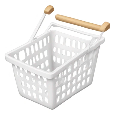 white grocery basket (top view) sticker