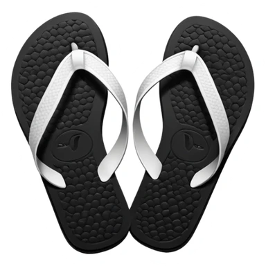 angry faced flip flop sticker