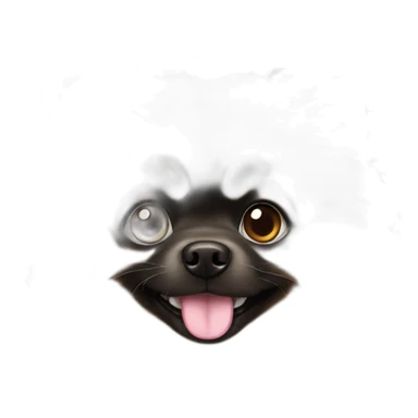 Dark Pomeranian sticker