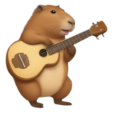 capybara-banjo sticker