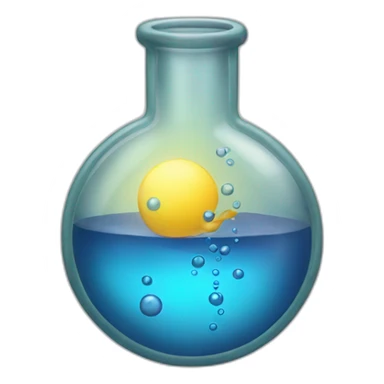 chemical flask sticker