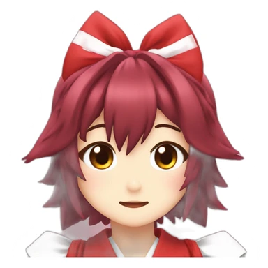 touhou reimu sticker