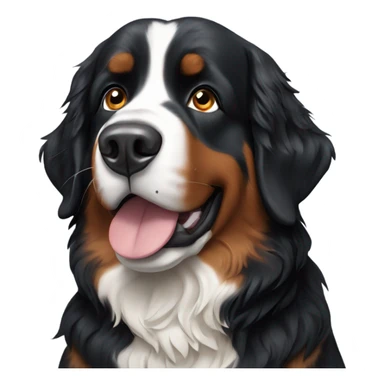 A Bernese mountain dog sticker